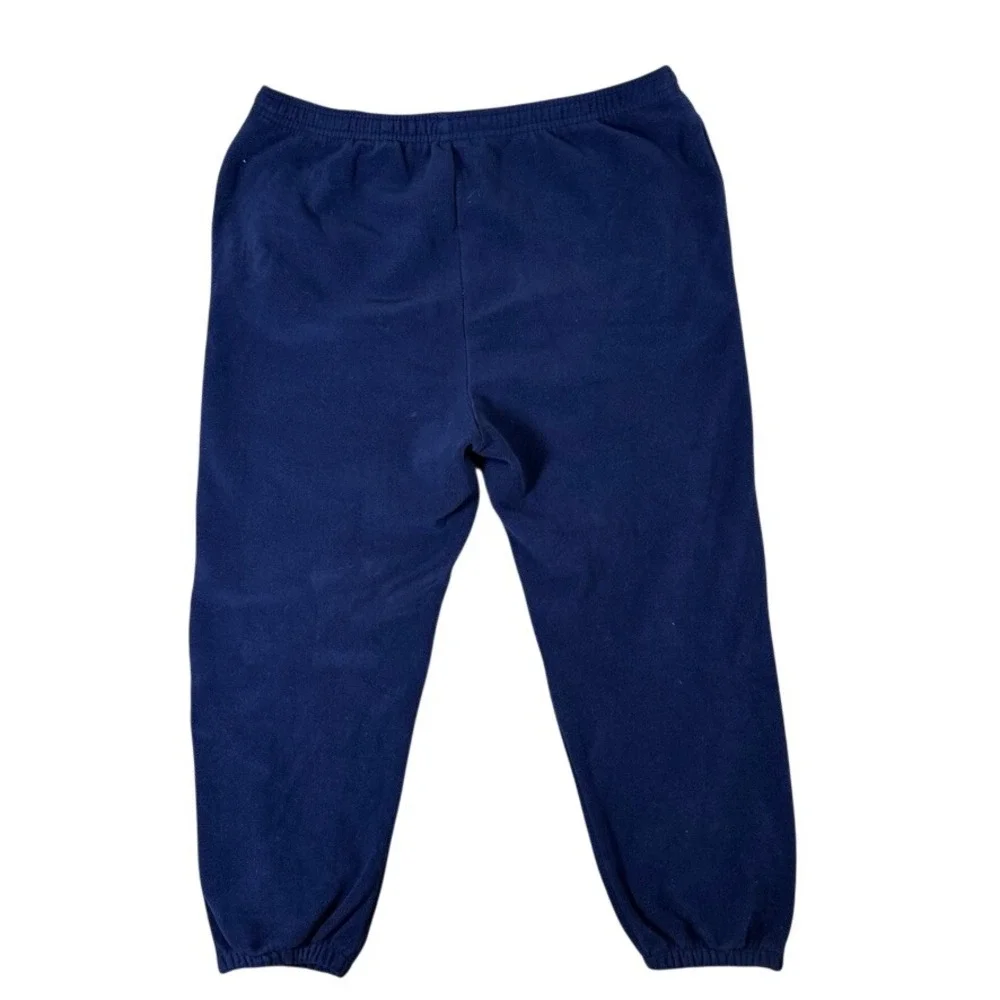 Polo Sport Ralph Lauren Fleece Sweatpants Mens 3XL Navy Blue Vintage USA Made